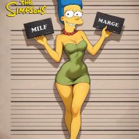 Порно комикс Симпсоны. Тюремное заключение Мардж.