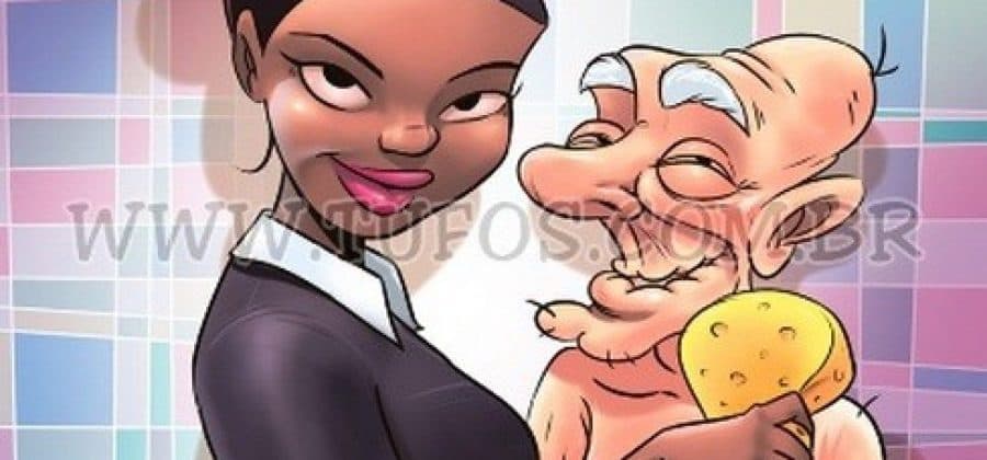 Порно комикс Похотливая семейка. Часть 7: Купание дедушки.