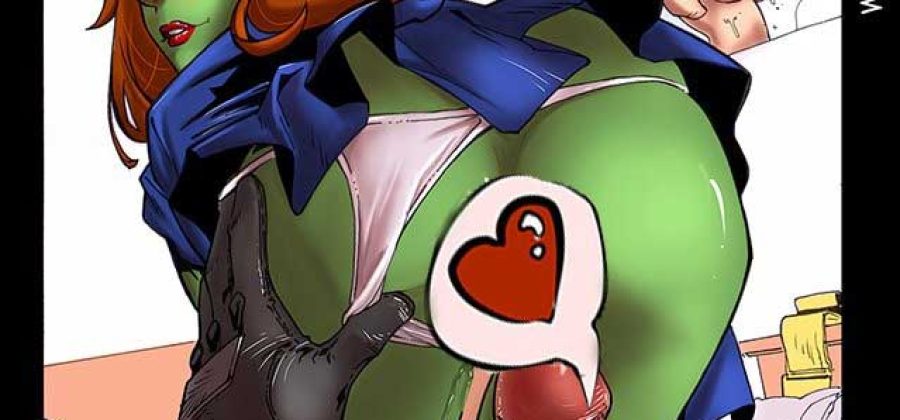 Порно комикс «Юная лига справедливости».