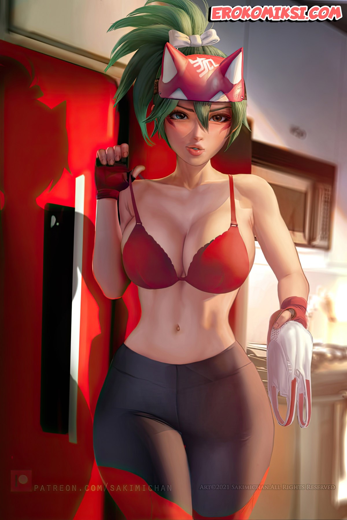 006-24 Порно комикс Overwatch: Кирико хочет свой пончик.