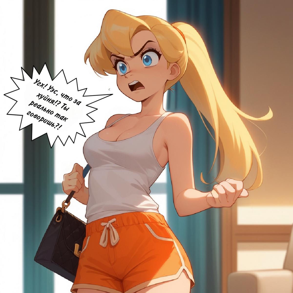 004-4 Порно комикс Рабочая девушка.