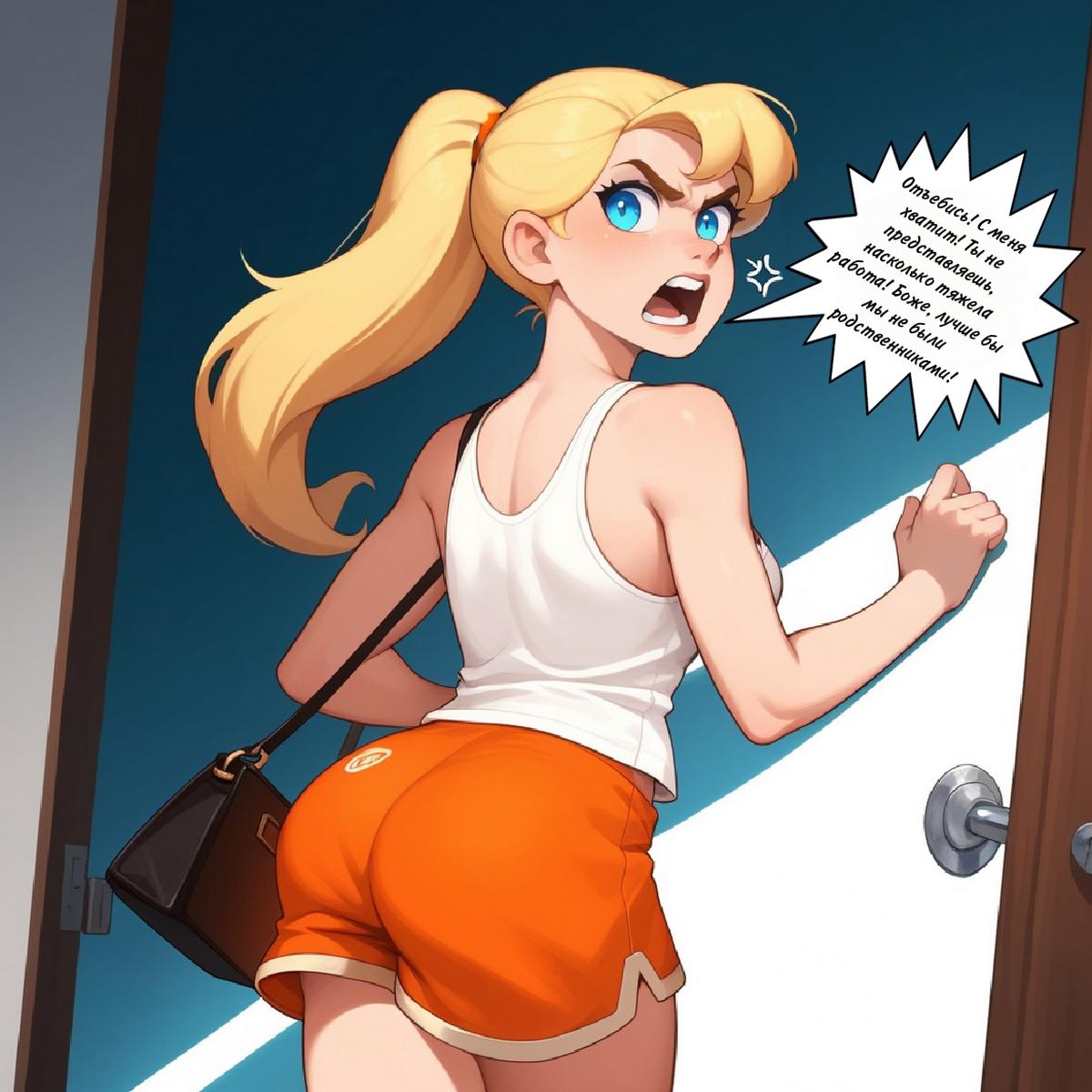 007-3 Порно комикс Рабочая девушка.