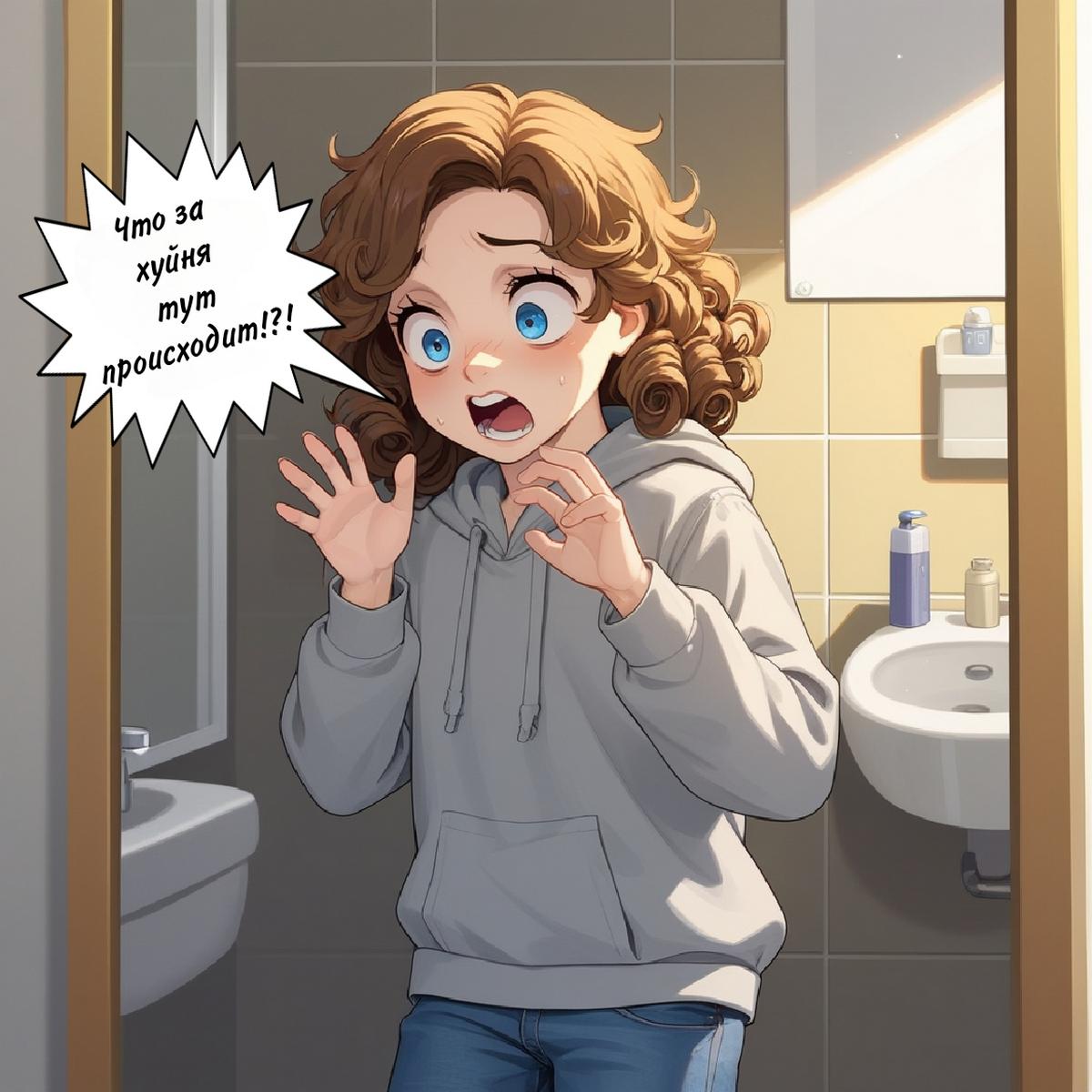 015-3 Порно комикс Рабочая девушка.