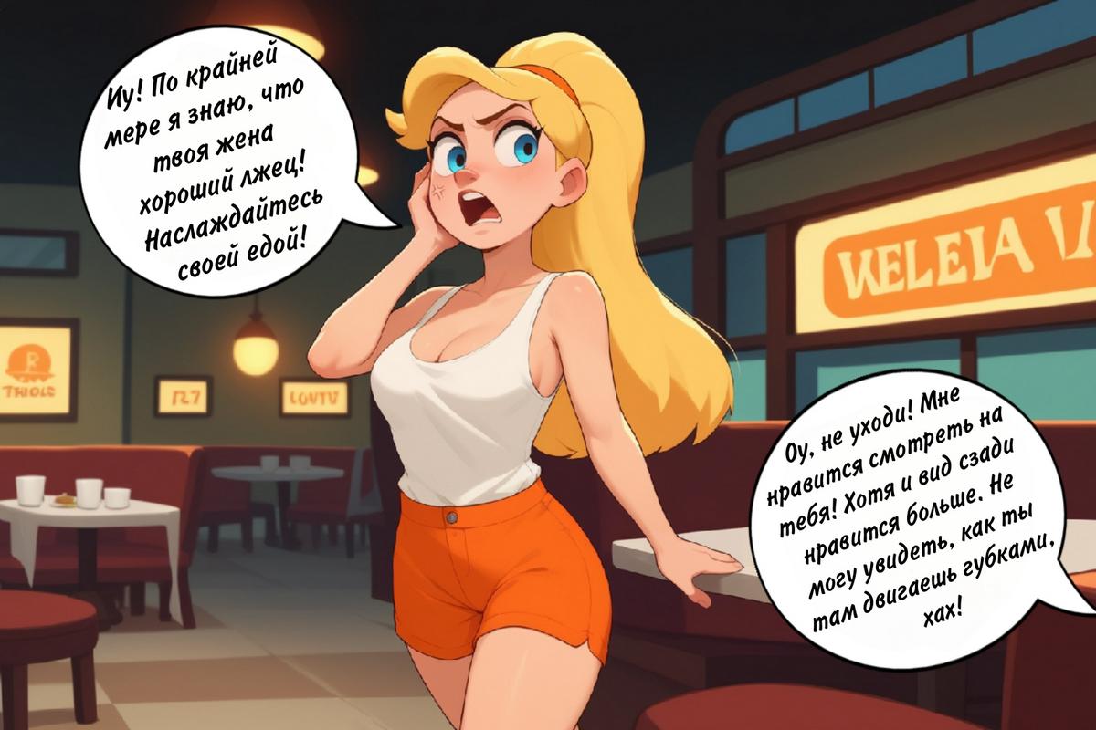 019-3 Порно комикс Рабочая девушка.