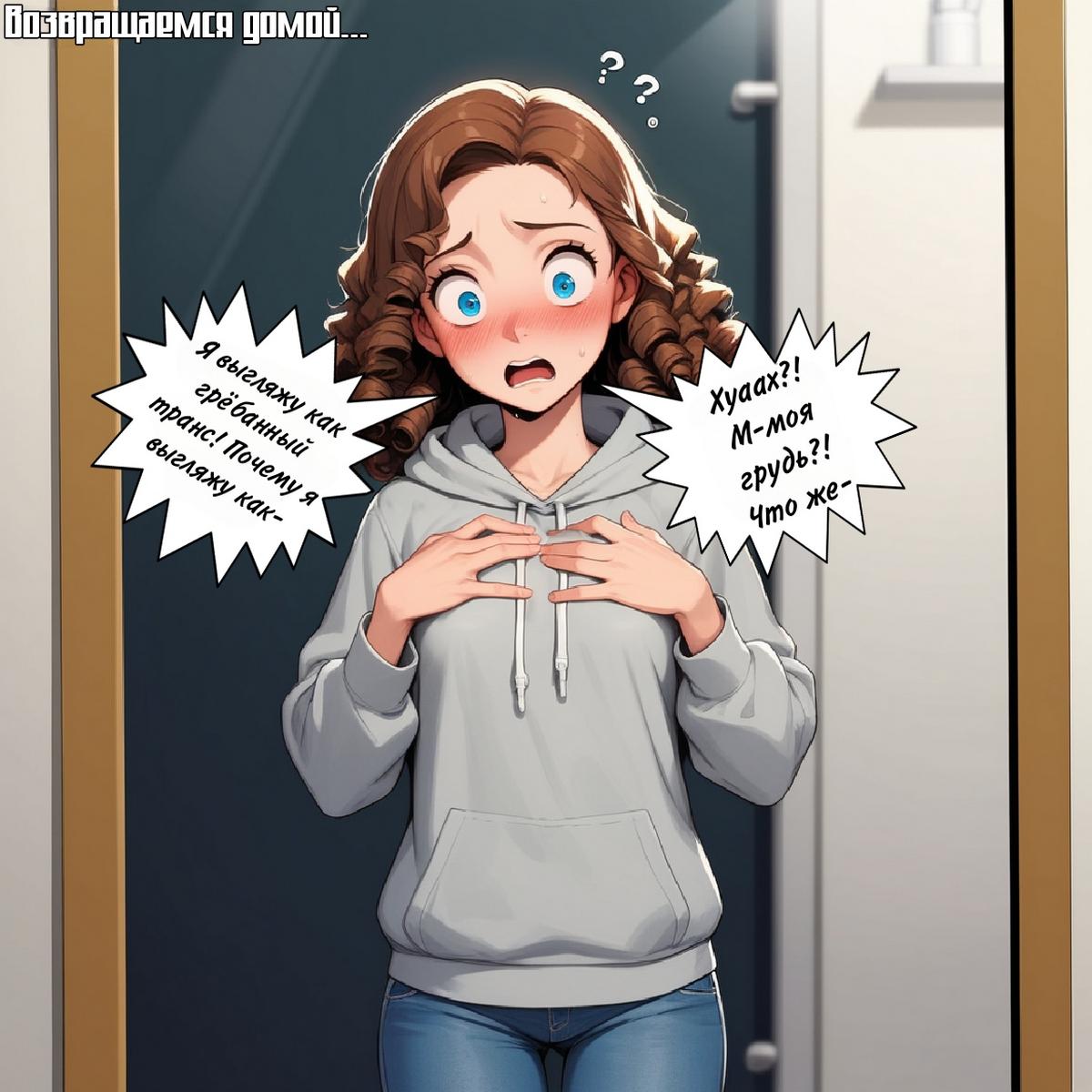 023-3 Порно комикс Рабочая девушка.