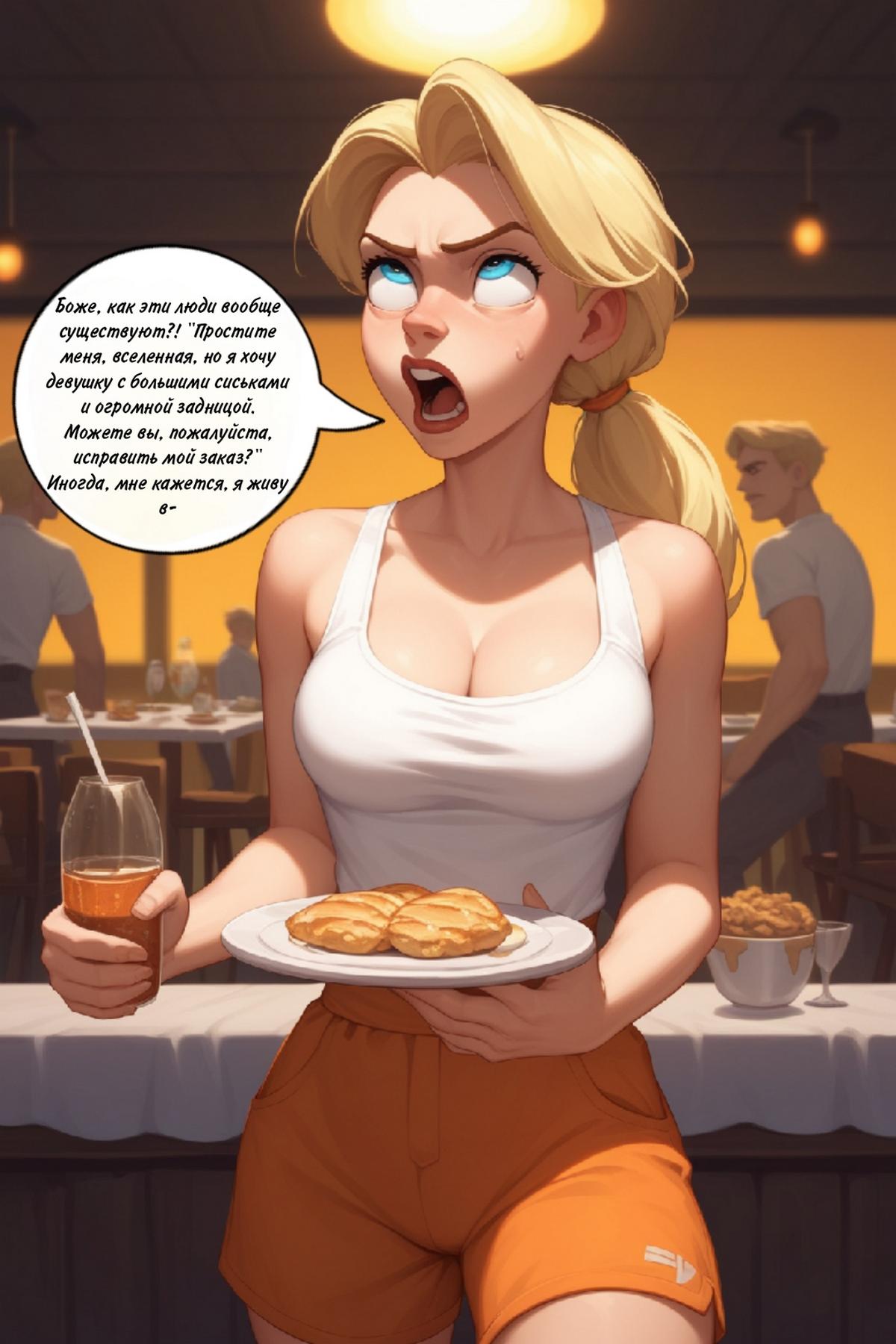 031-3 Порно комикс Рабочая девушка.