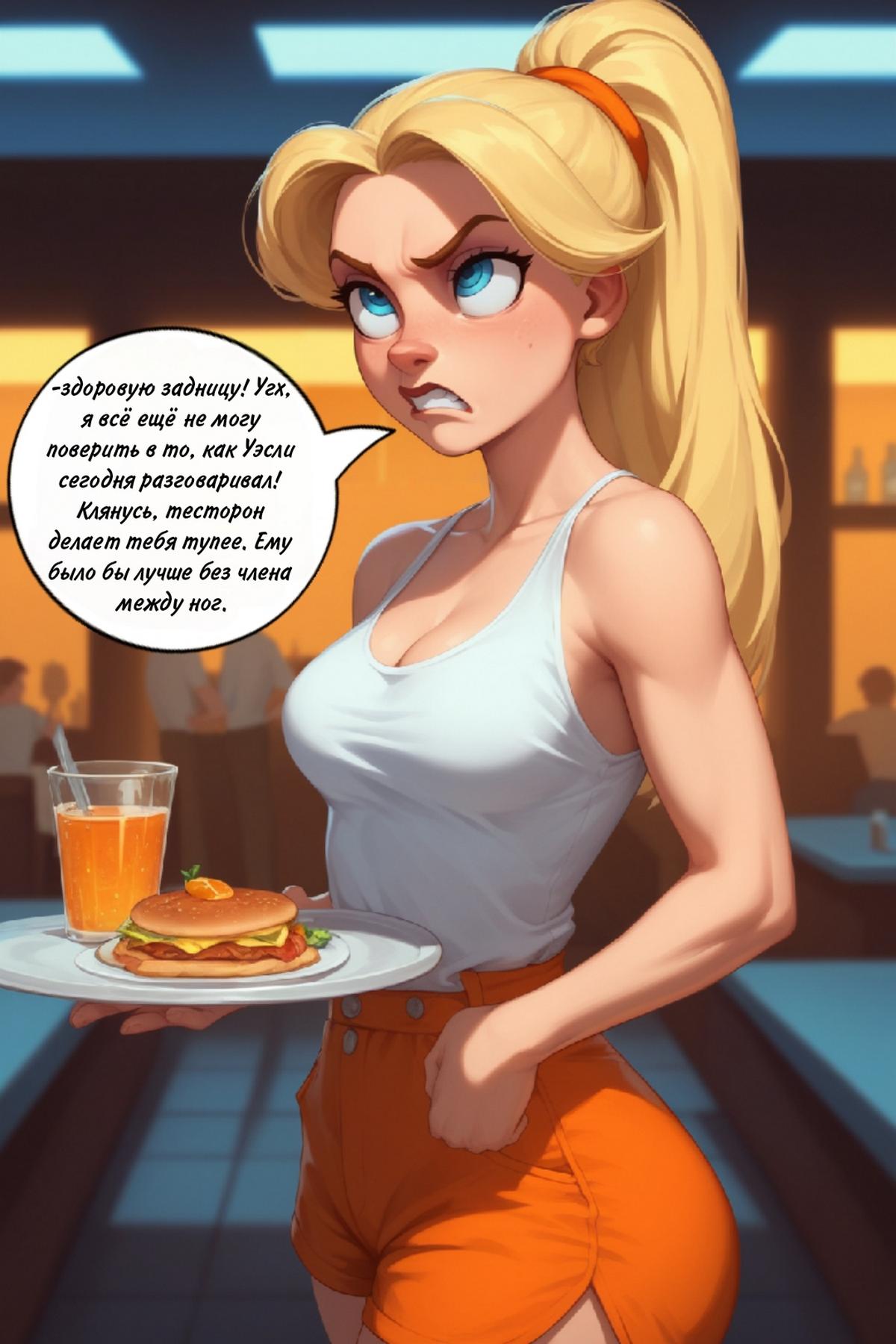 037-2 Порно комикс Рабочая девушка.