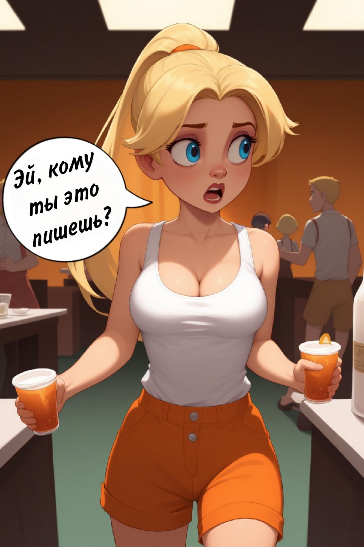 056 Порно комикс Рабочая девушка.