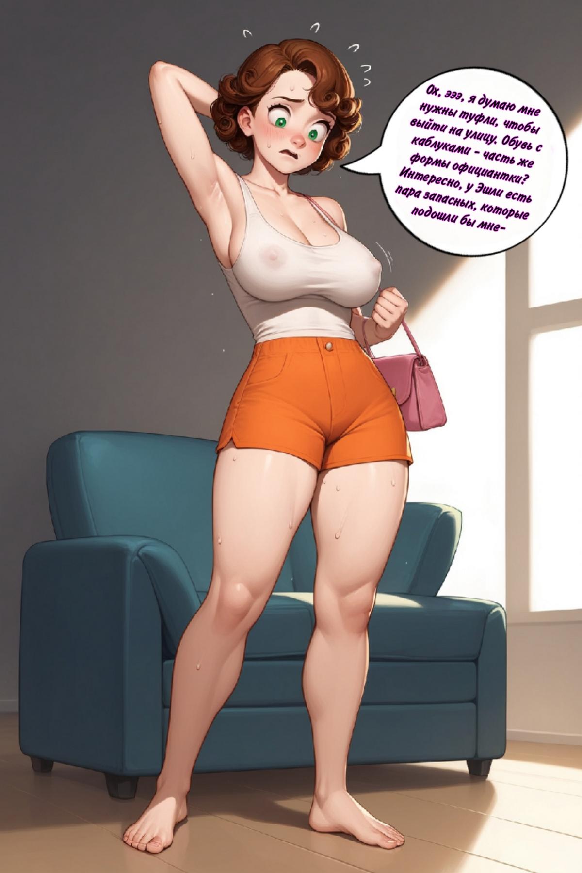 071 Порно комикс Рабочая девушка.