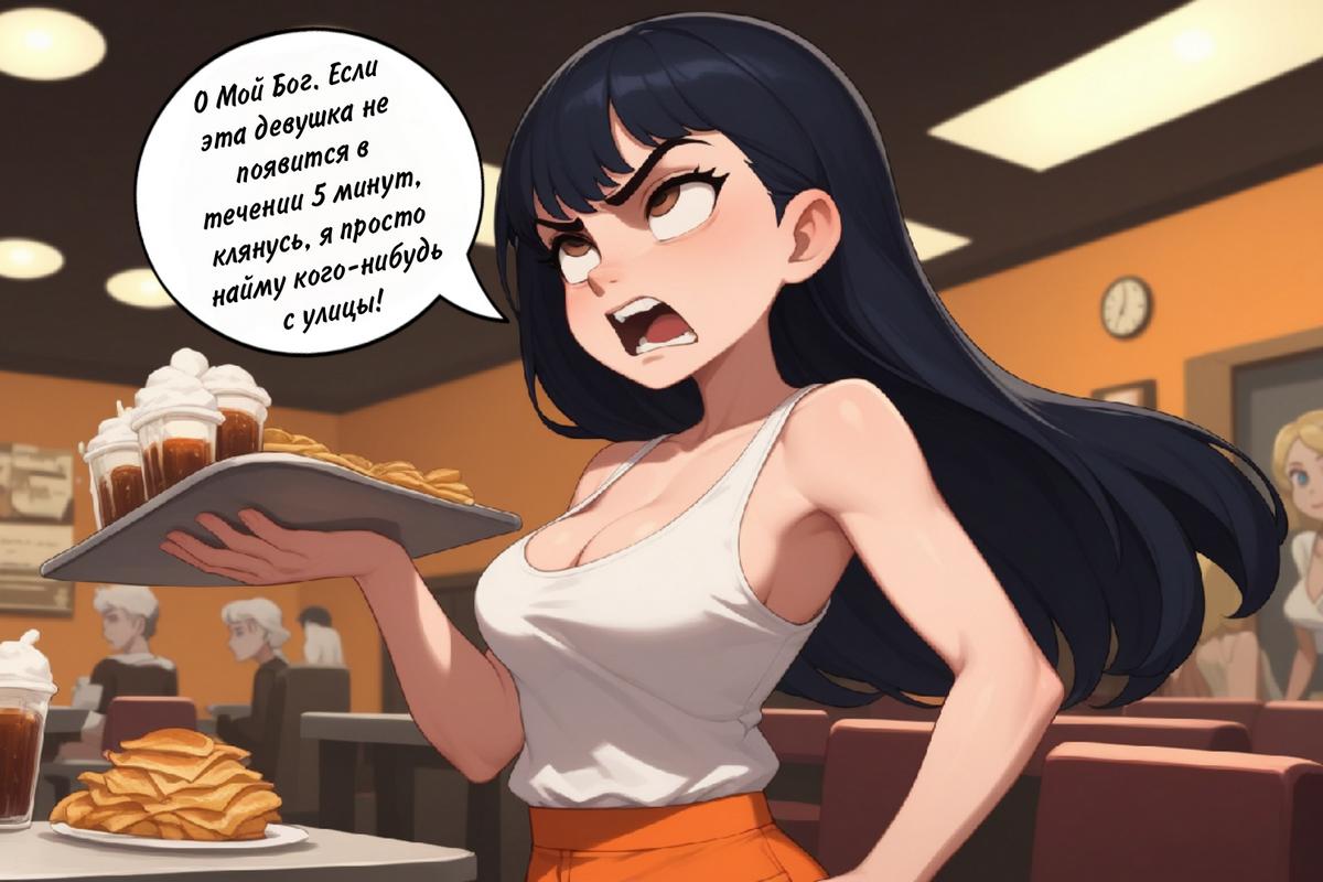 076 Порно комикс Рабочая девушка.