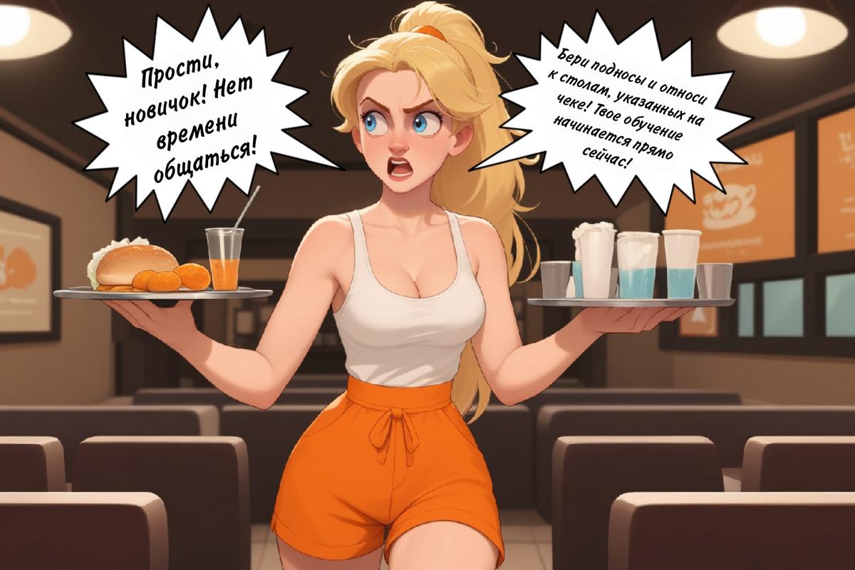 079 Порно комикс Рабочая девушка.