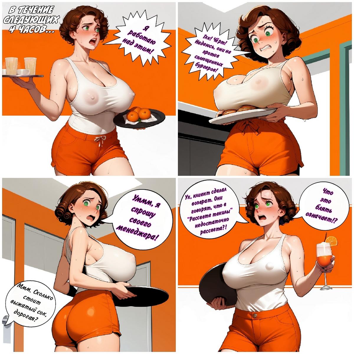 085 Порно комикс Рабочая девушка.