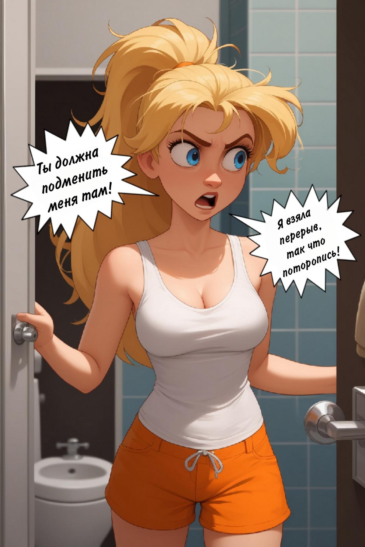 097 Порно комикс Рабочая девушка.