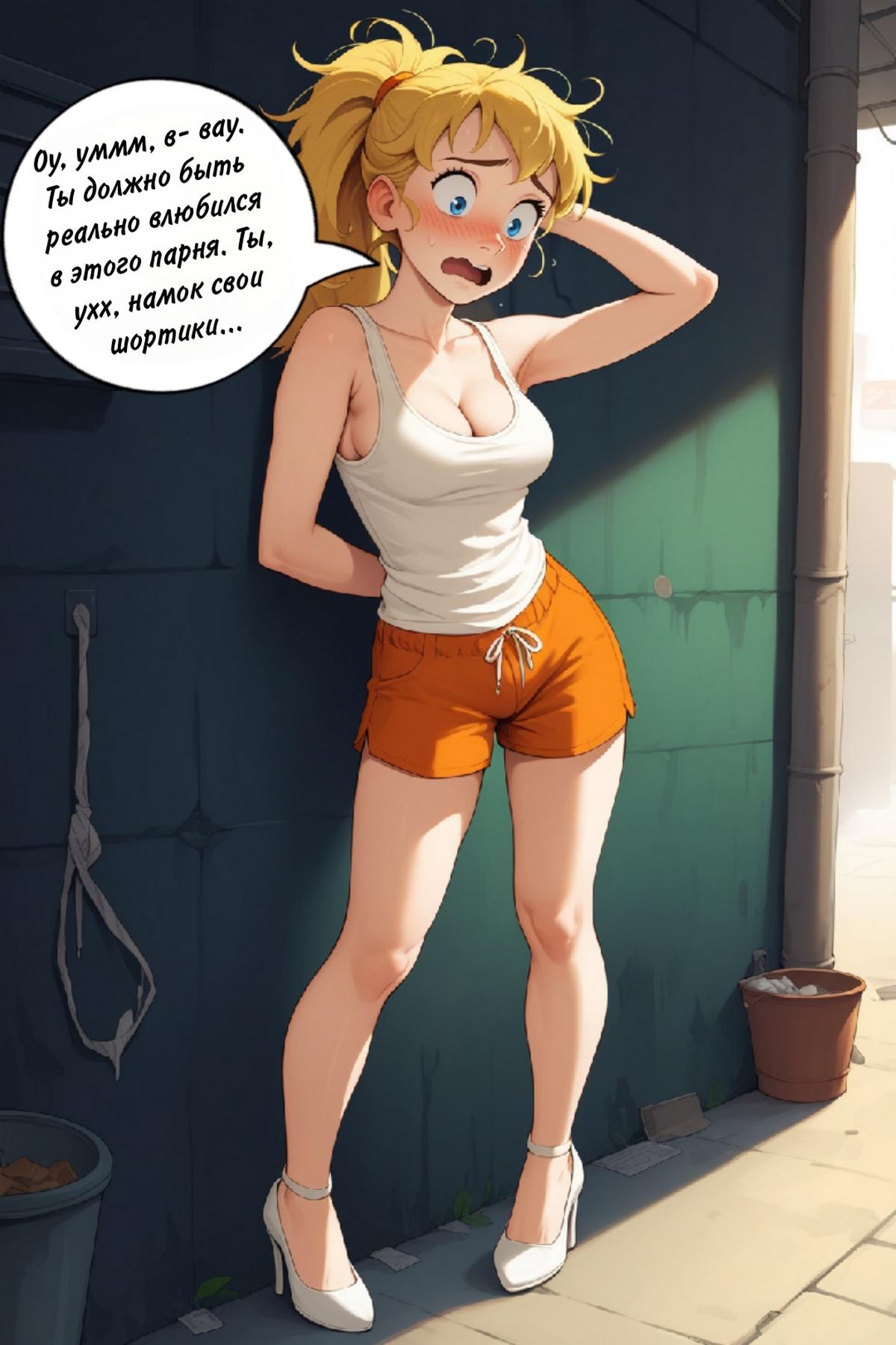 154 Порно комикс Рабочая девушка.