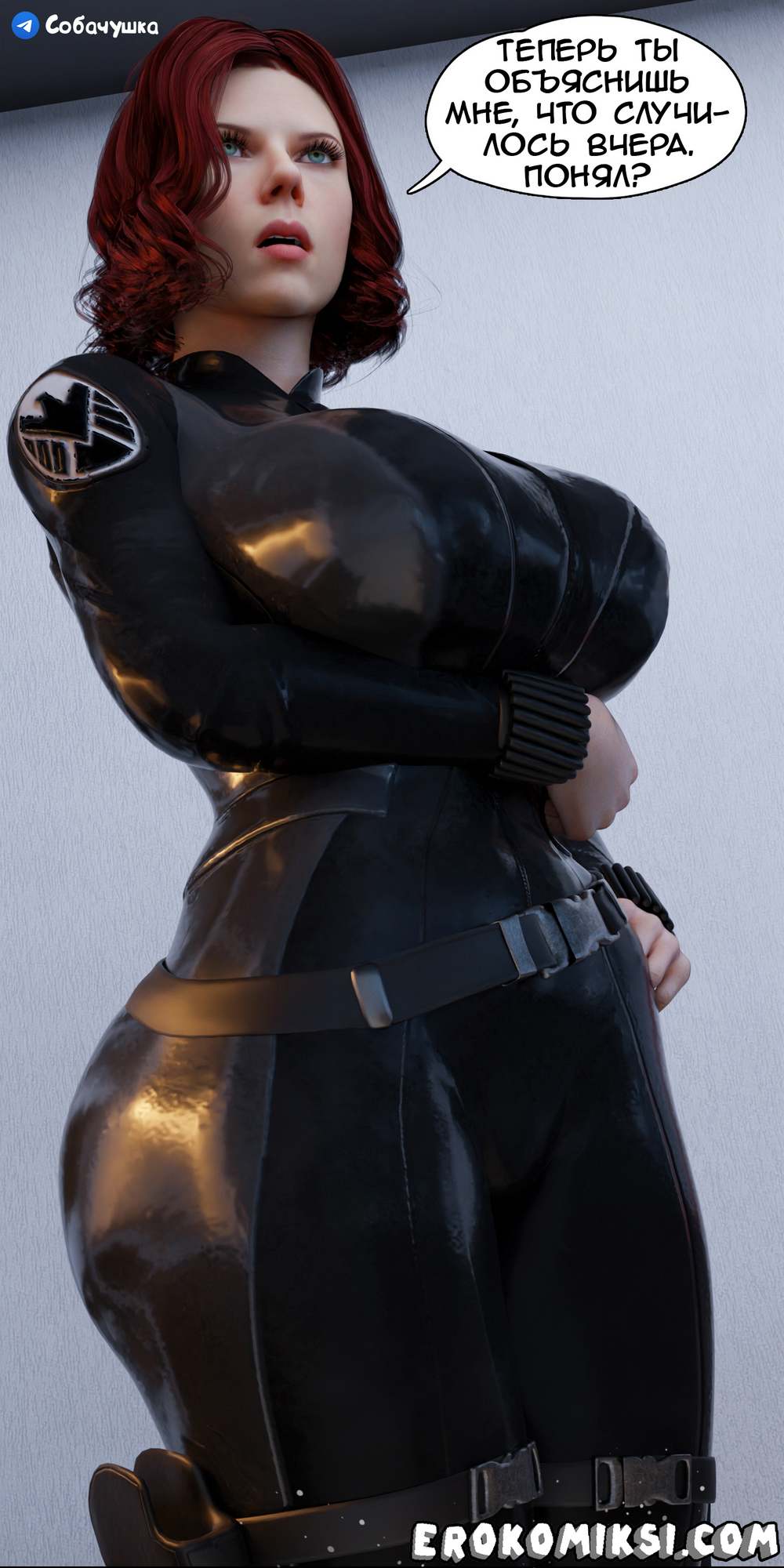 39-2 Порно комикс Marvel. Моя соседка — Вдова. Часть 5.