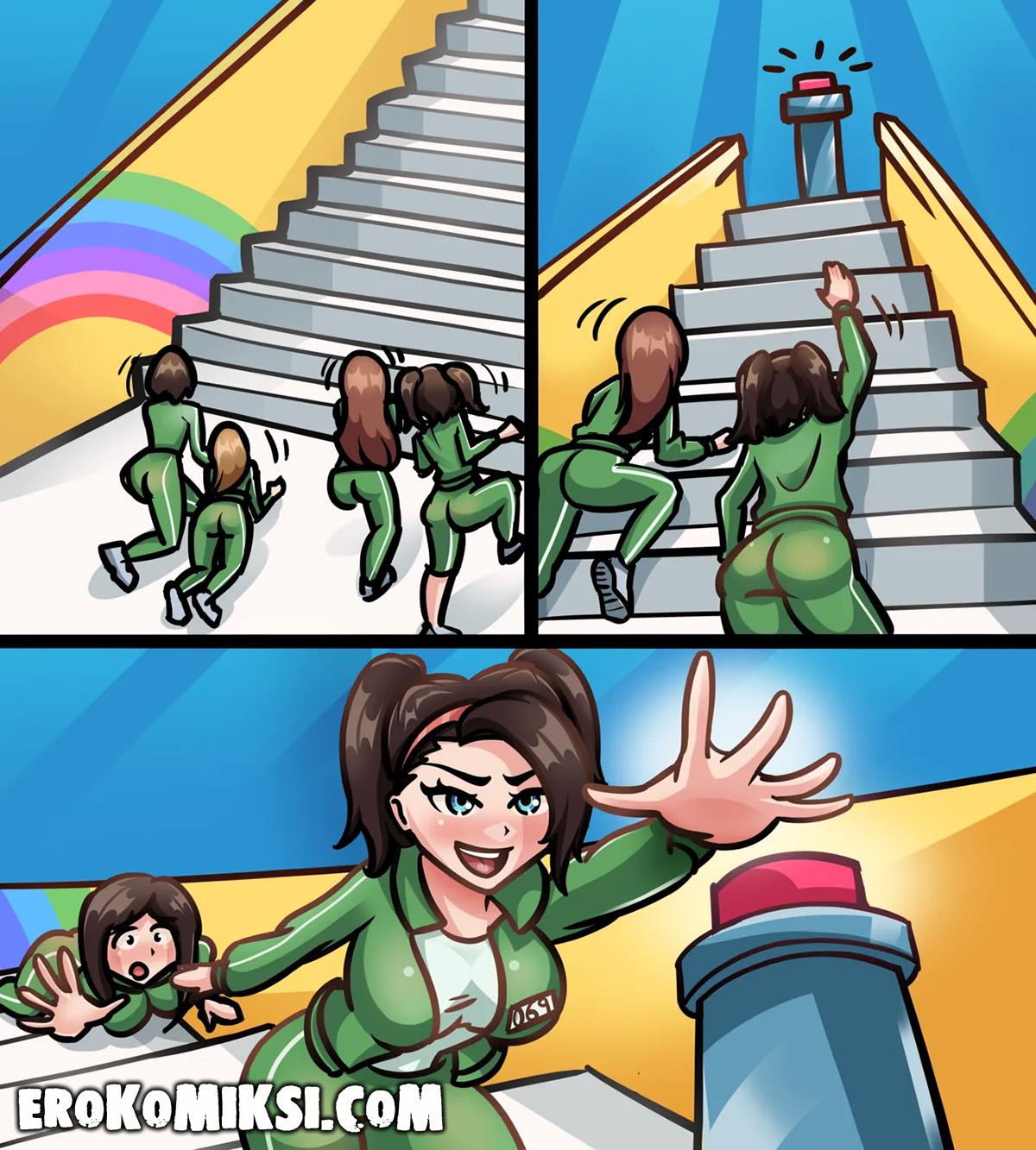 4-85 Порно комикс Игра в Кальмара. Новые приключения.