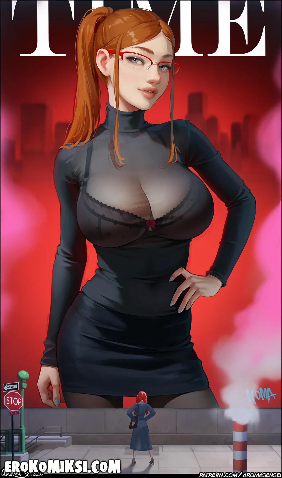 49-4 Порно комикс Aroma Sensei. Суки с Уолл-Стрит.