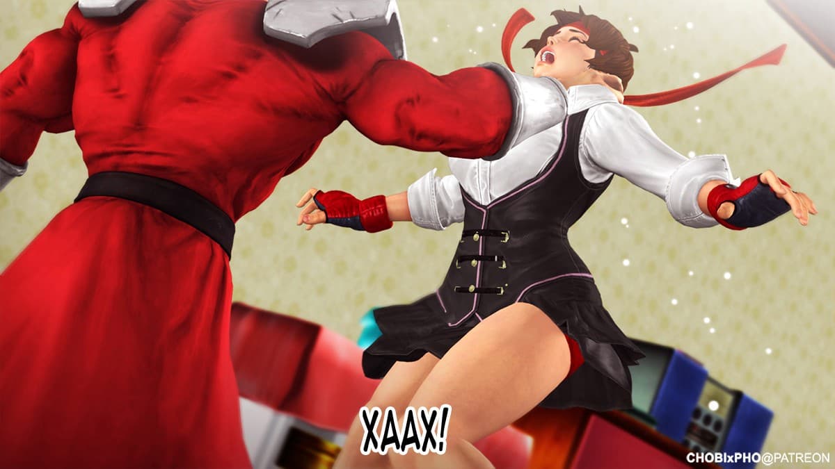 8-6 Порно комикс "Уличный боец".