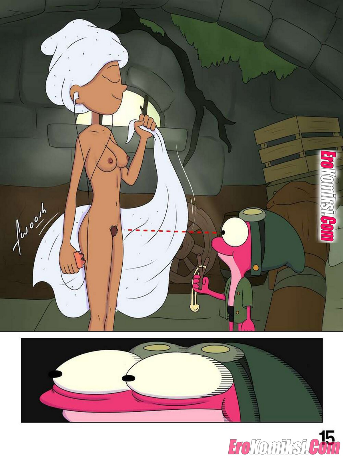 17-7 Порно комикс Ох уж, мой лягушонок. ОБНОВЛЕНО!!! ДОБАВЛЕНЫ НОВЫЕ СТРАНИЦЫ!!!