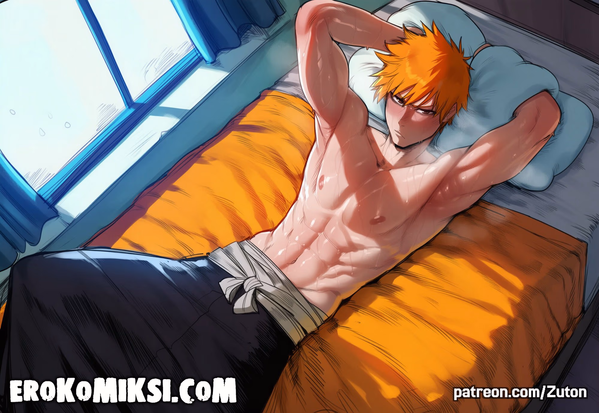 03-8 Порно комикс Bleach. Рукия и Ичиго: Неожиданный визит.