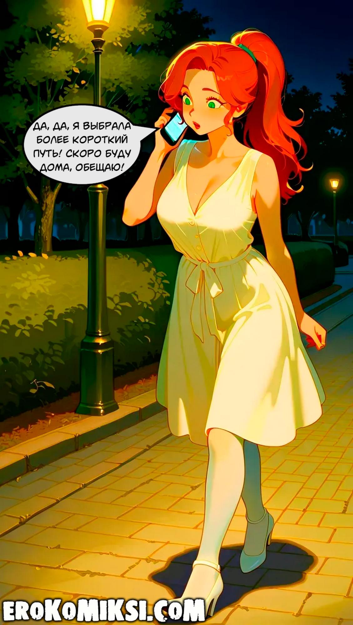 02-6 Порно комикс Ночная встреча.