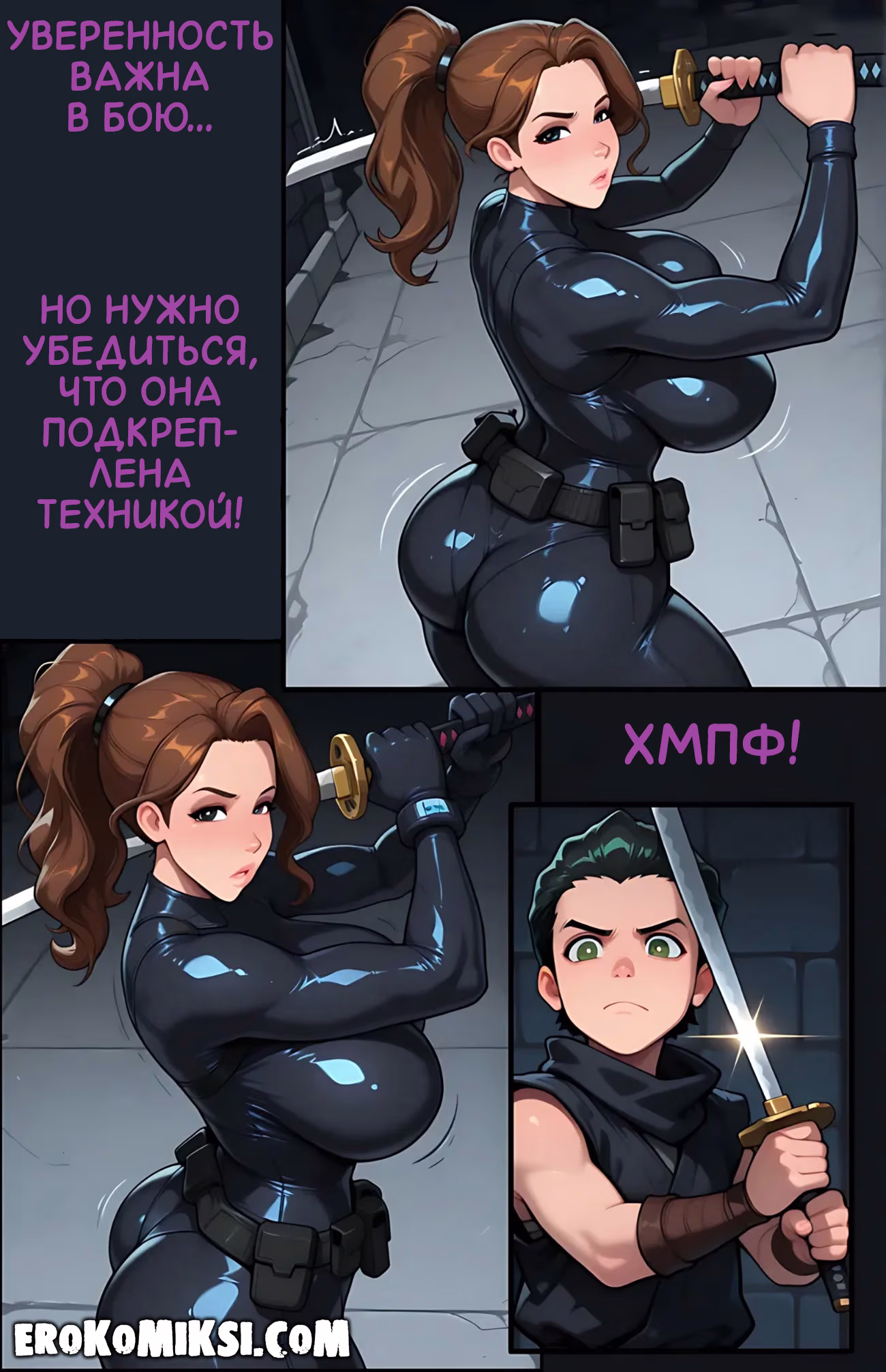 19-13 Порно комикс Супер-сыновья: Отвлекающие факторы. Часть 1.