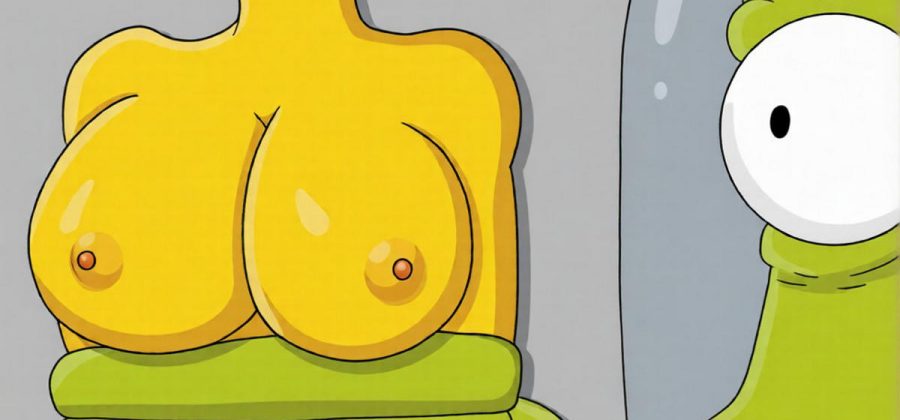 Порно комикс Симпсоны: Похищены пришельцами.