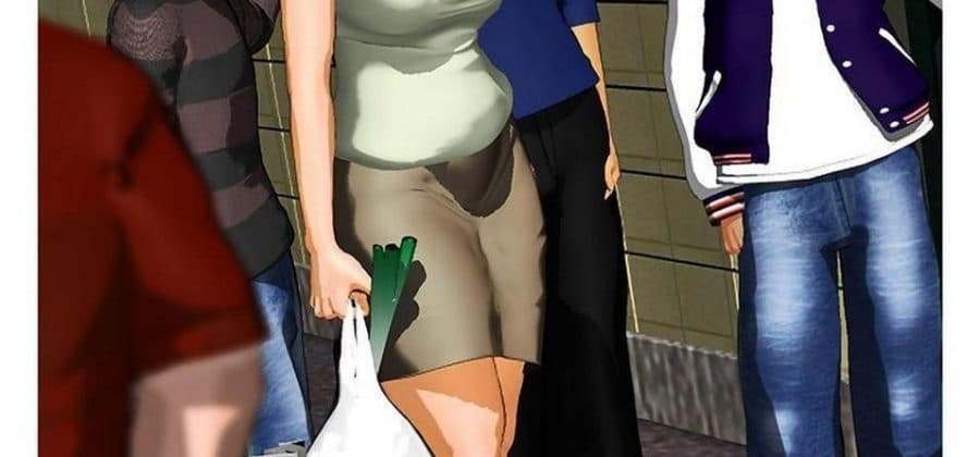 Порно комикс «Секрет зрелой леди».