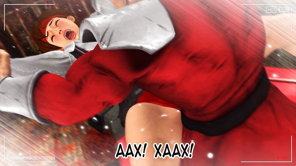 25-5 Порно комикс "Уличный боец".