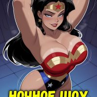 Порно комикс Чудо-Женщина. Ночное шоу.