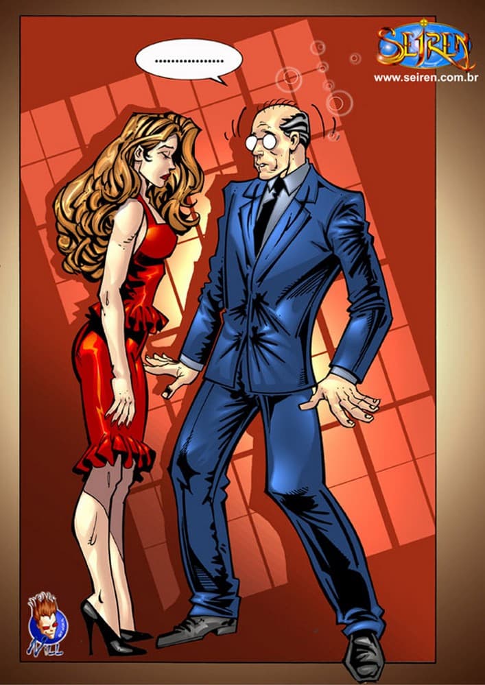 0057 Комикс порно "Моя любимая служащая".