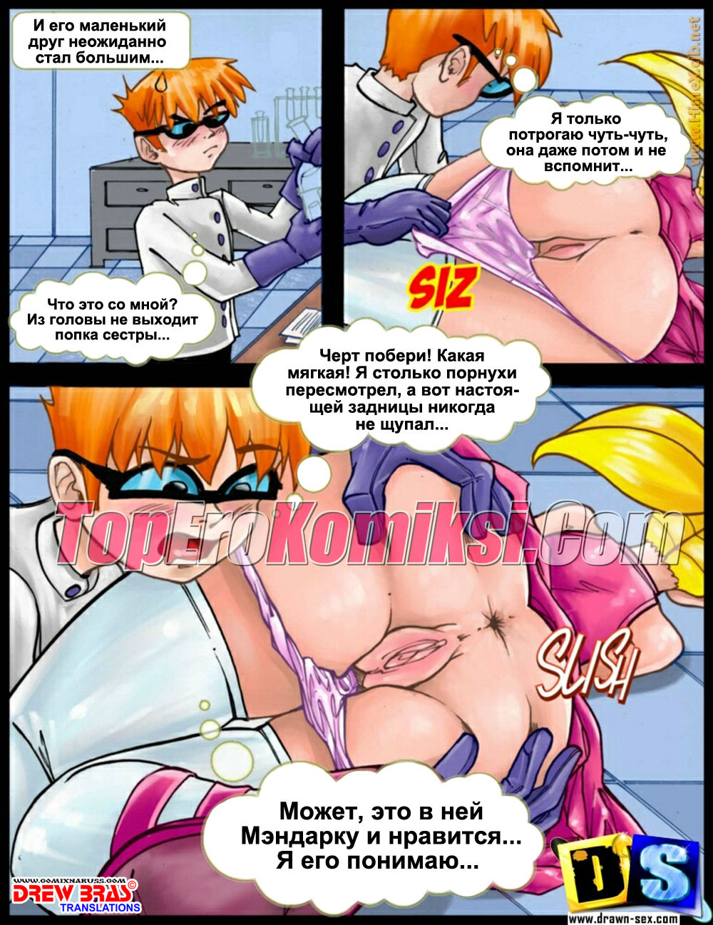 05 Порно комикс "Лаборатория Декстера. Похотливая".