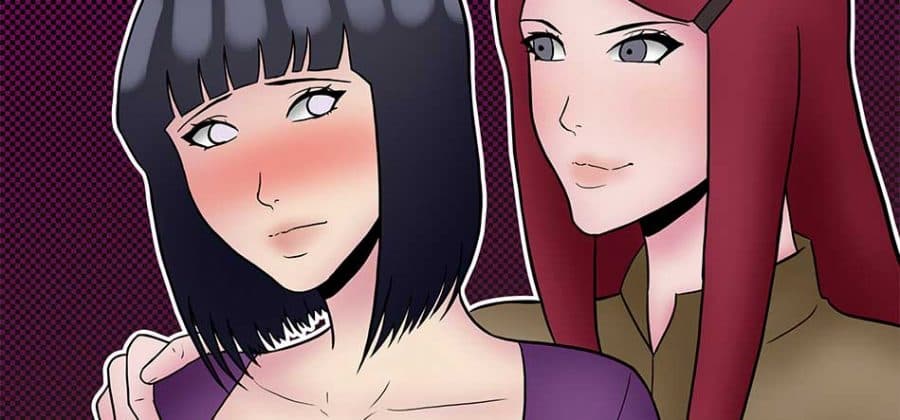 Порно комикс «Кушина помогает Хинате. Часть 1».