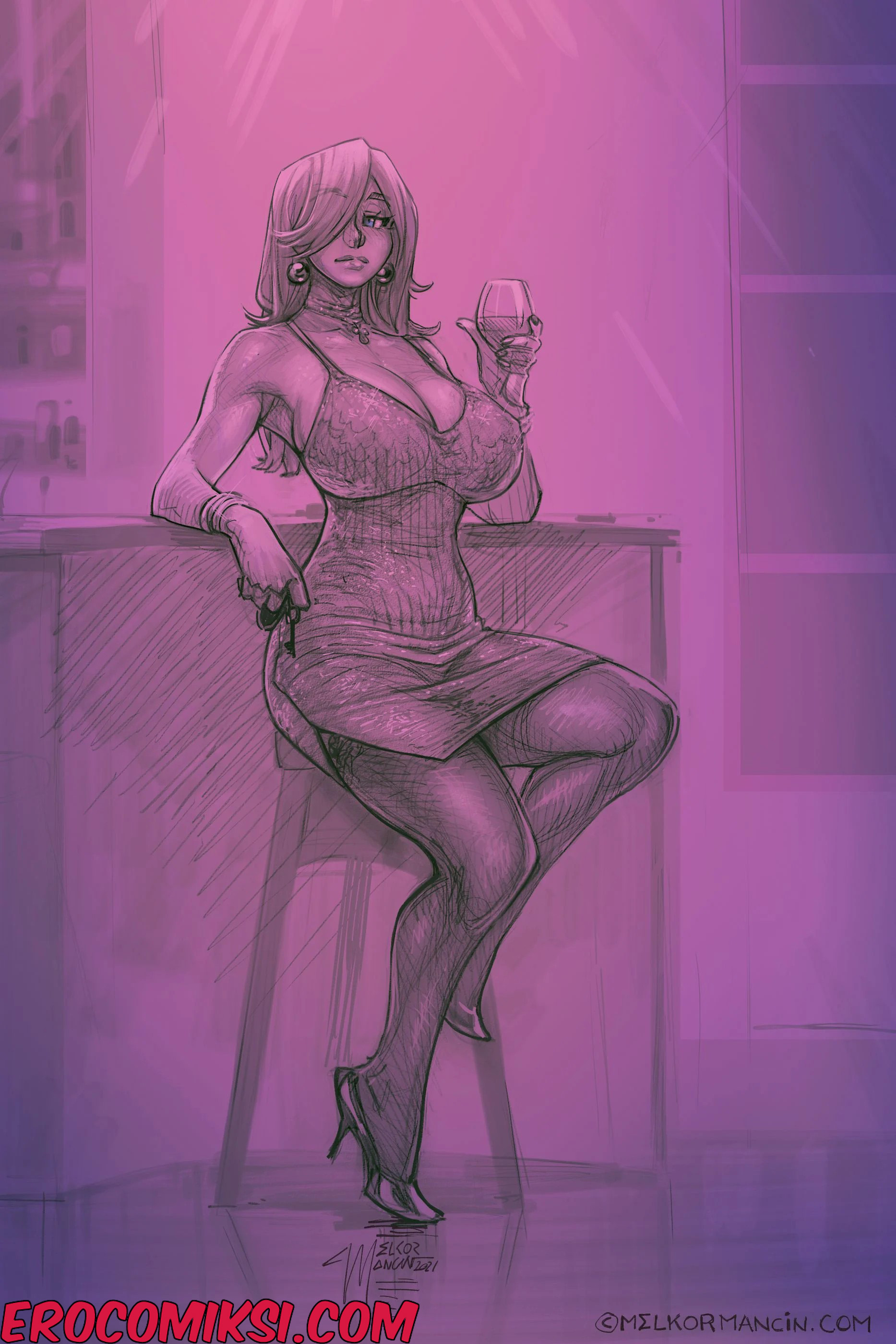 Порно комикс Свидание Джанис.