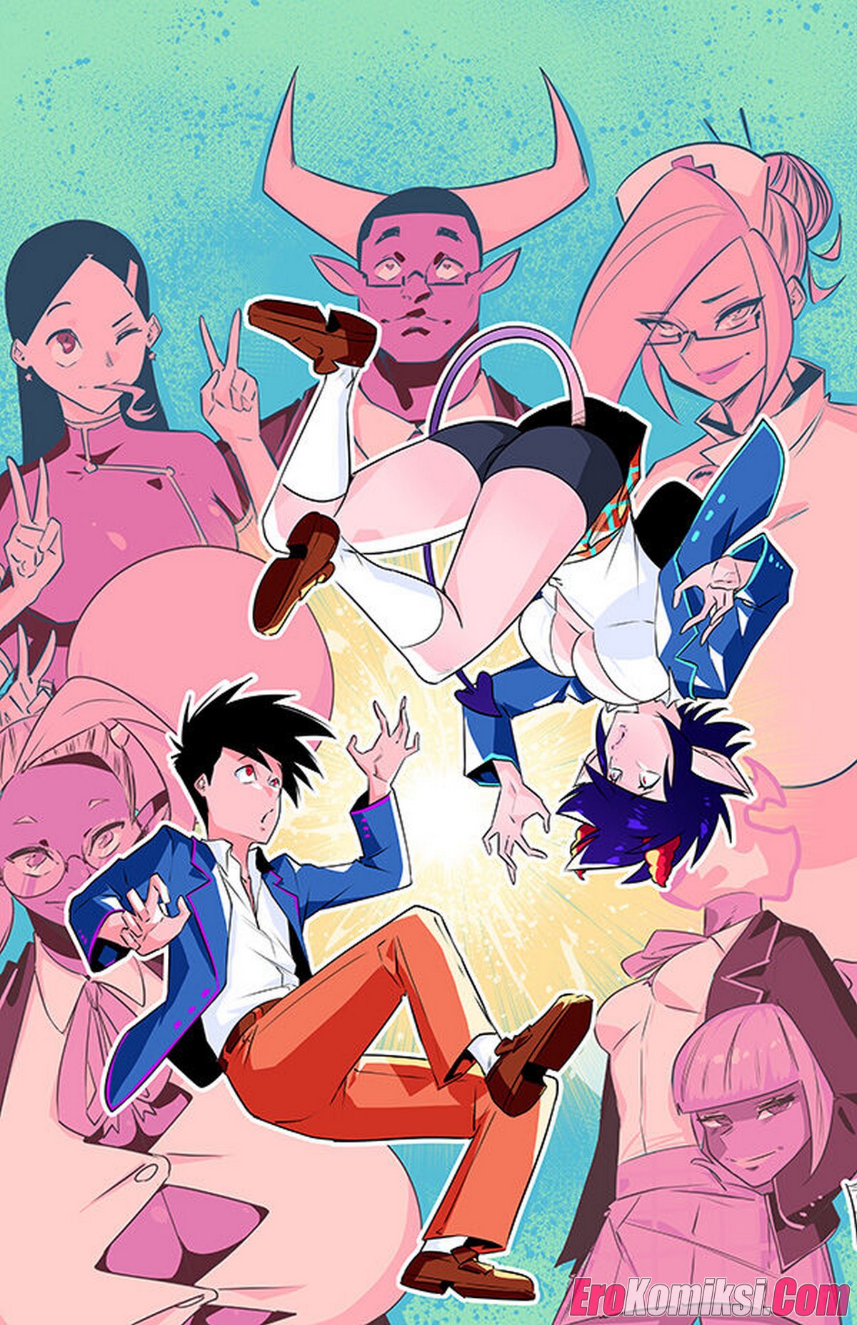 021-1 Порно комикс Академия девушек монстров. Часть 5.