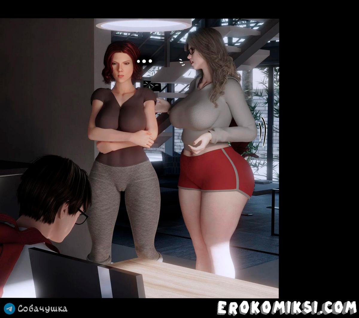 45-2 Порно комикс Marvel. Моя соседка — Вдова. Часть 2.