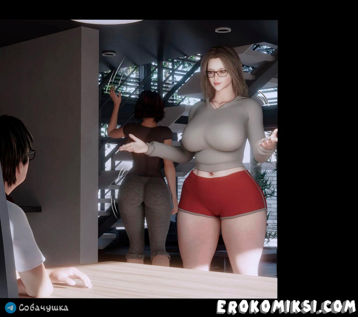 47-2 Порно комикс Marvel. Моя соседка — Вдова. Часть 2.