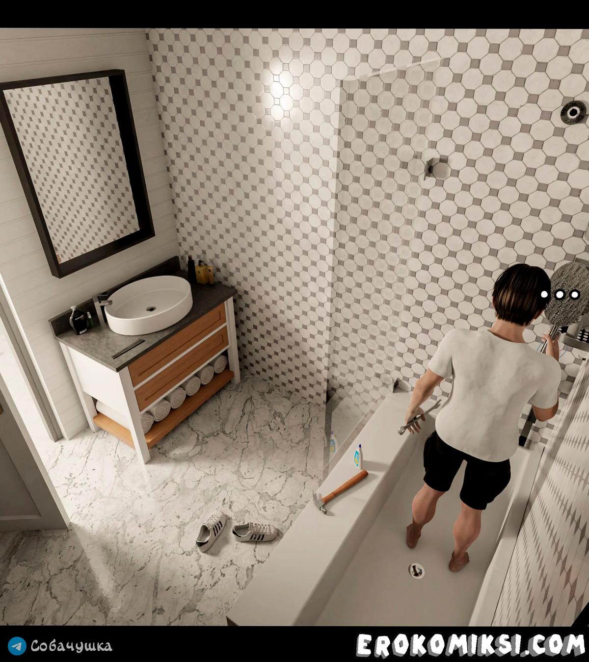 50-2 Порно комикс Marvel. Моя соседка — Вдова. Часть 2.