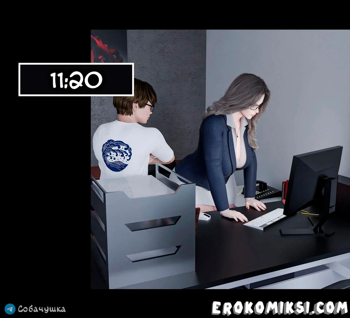 83-1 Порно комикс Marvel. Моя соседка — Вдова. Часть 2.