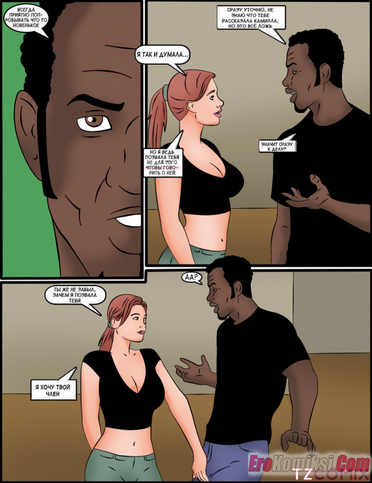 6-6 Порно комикс Заводные негры. Часть 3: Чары Камиллы.