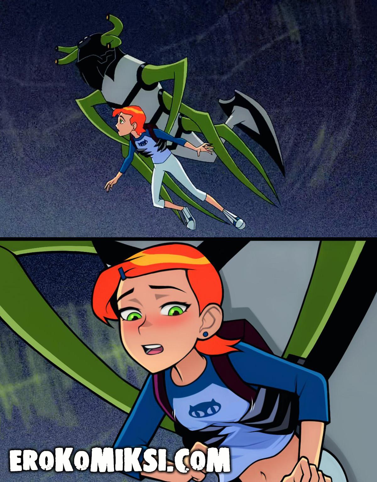 13-47 Порно комикс Бен 10. Озабоченная Гвен.