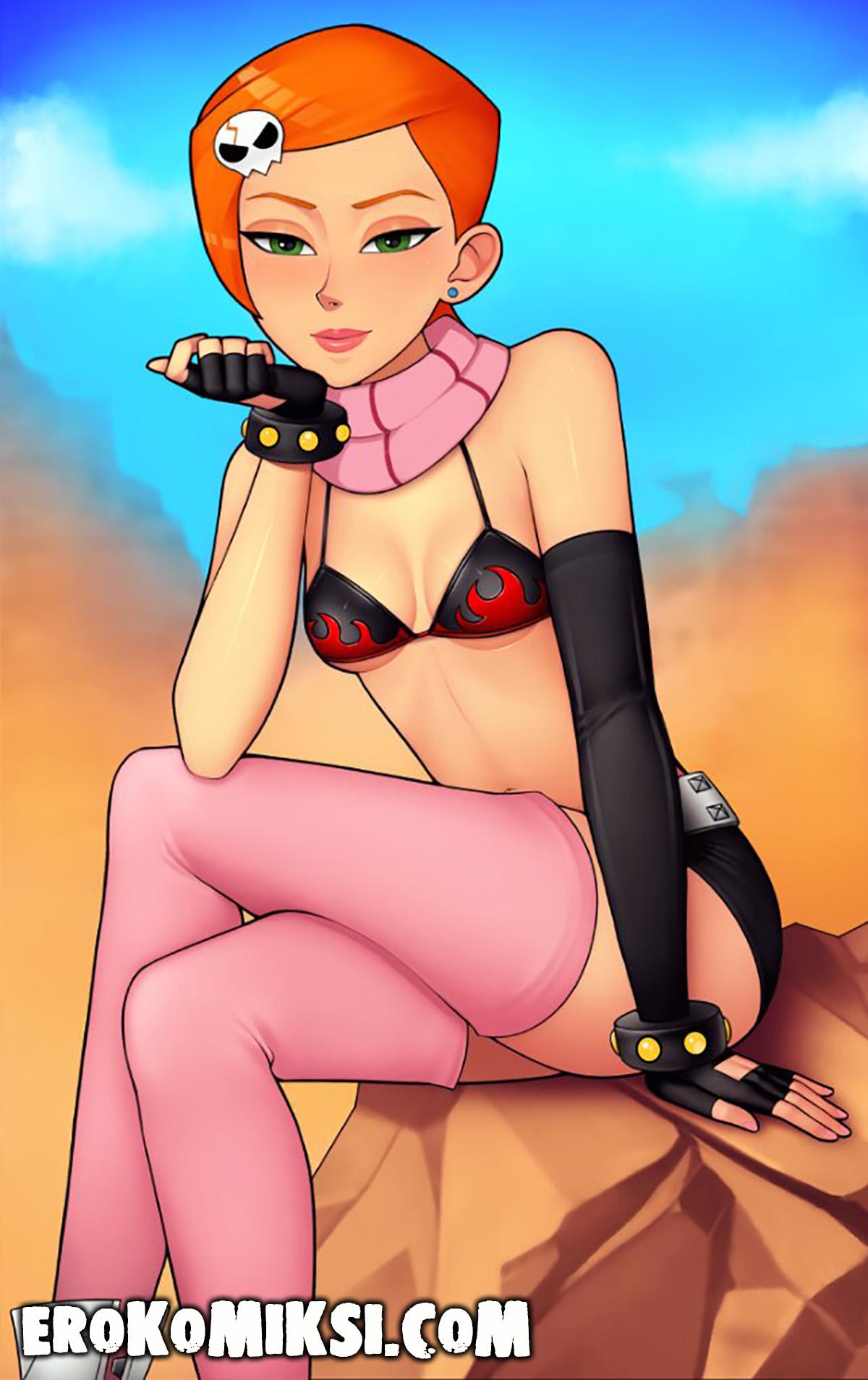 32-11 Порно комикс Бен 10. Озабоченная Гвен.