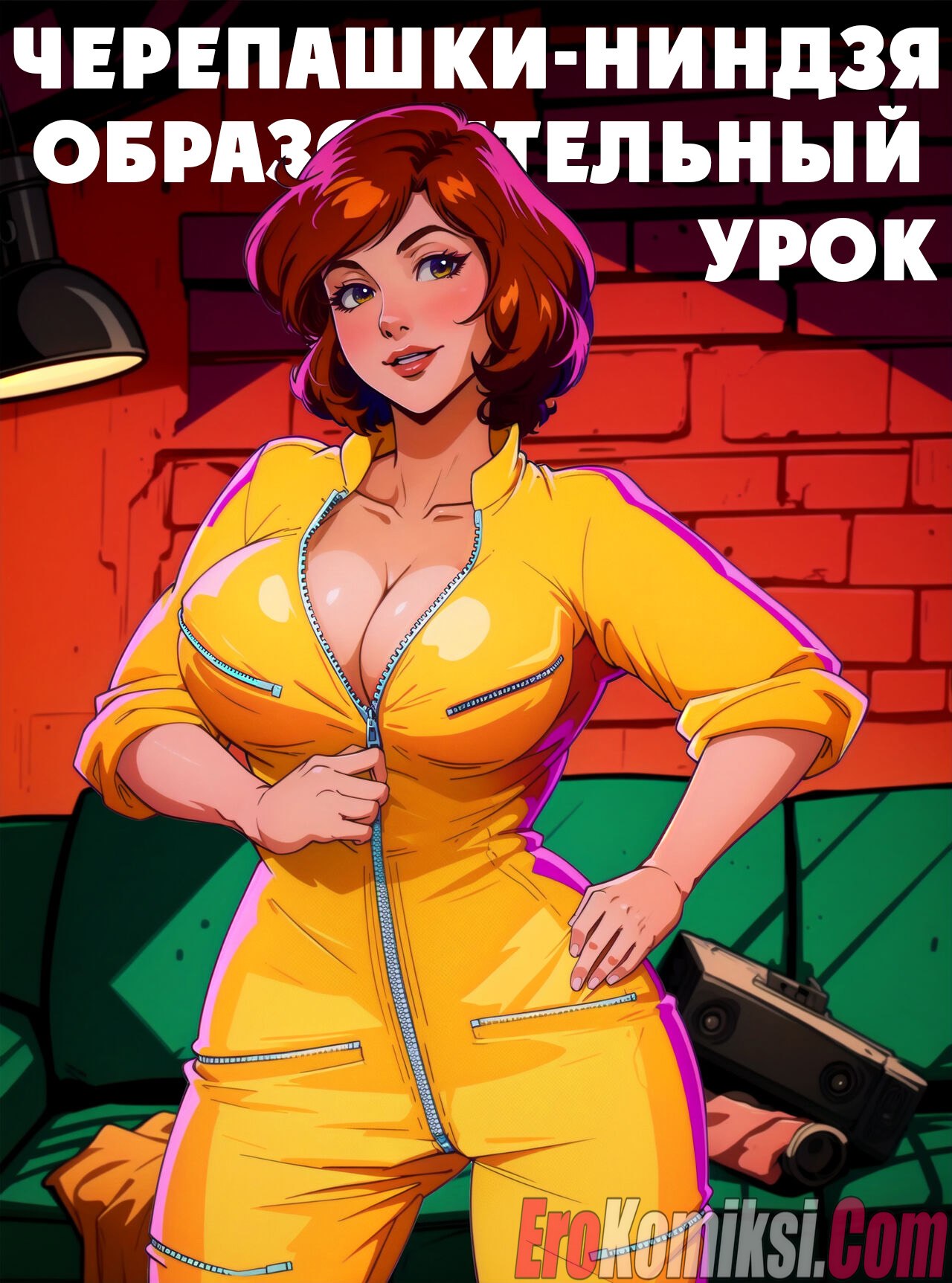 Порно комикс Черепашки-ниндзя. Образовательный урок.