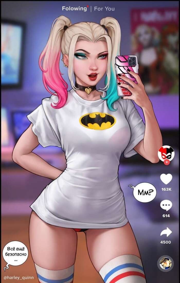4-28 Порно комикс Харли Квинн. Harley Quinn. AromaSensei.