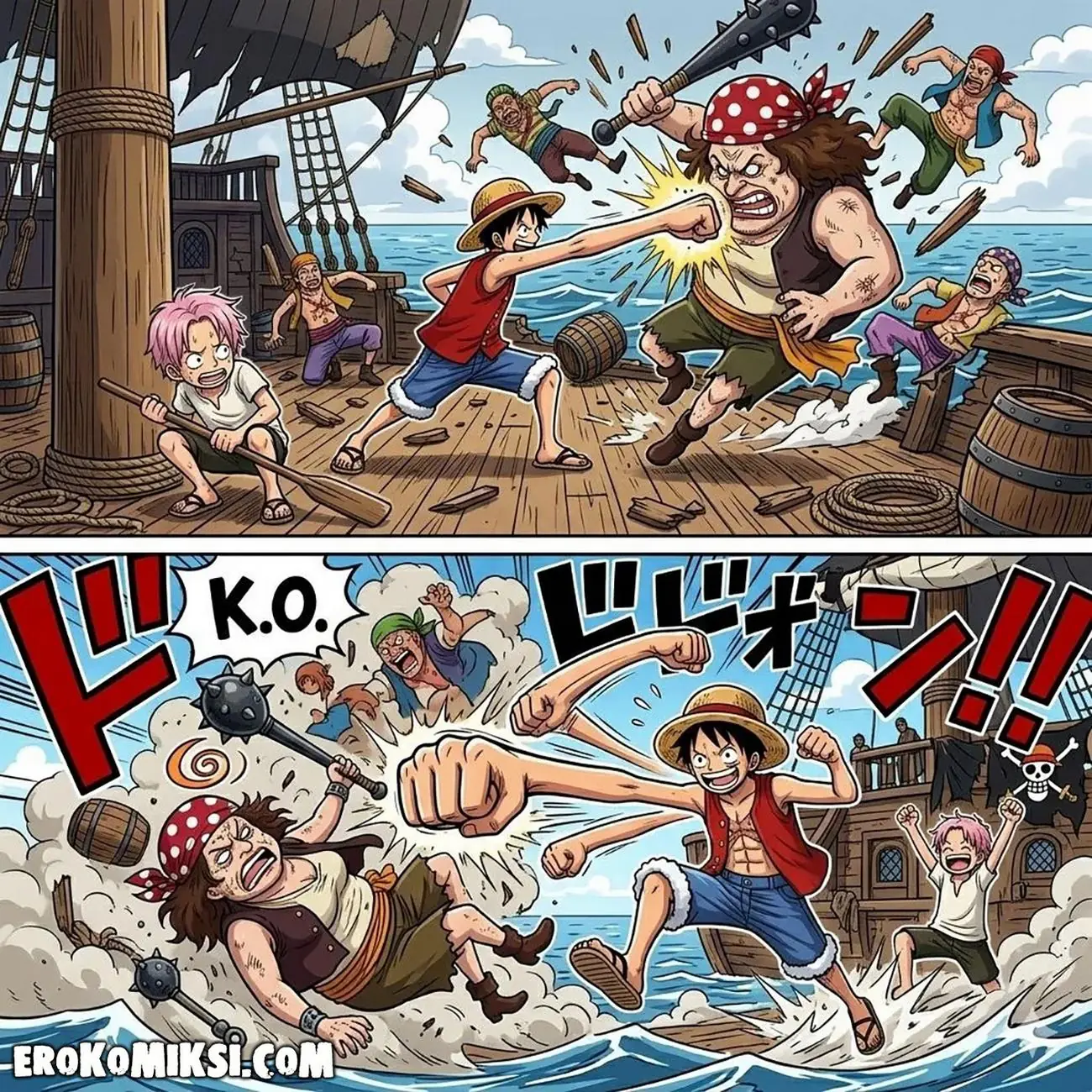 11-2 Порно комикс One Piece. Луффи – король гарема. Часть 1.