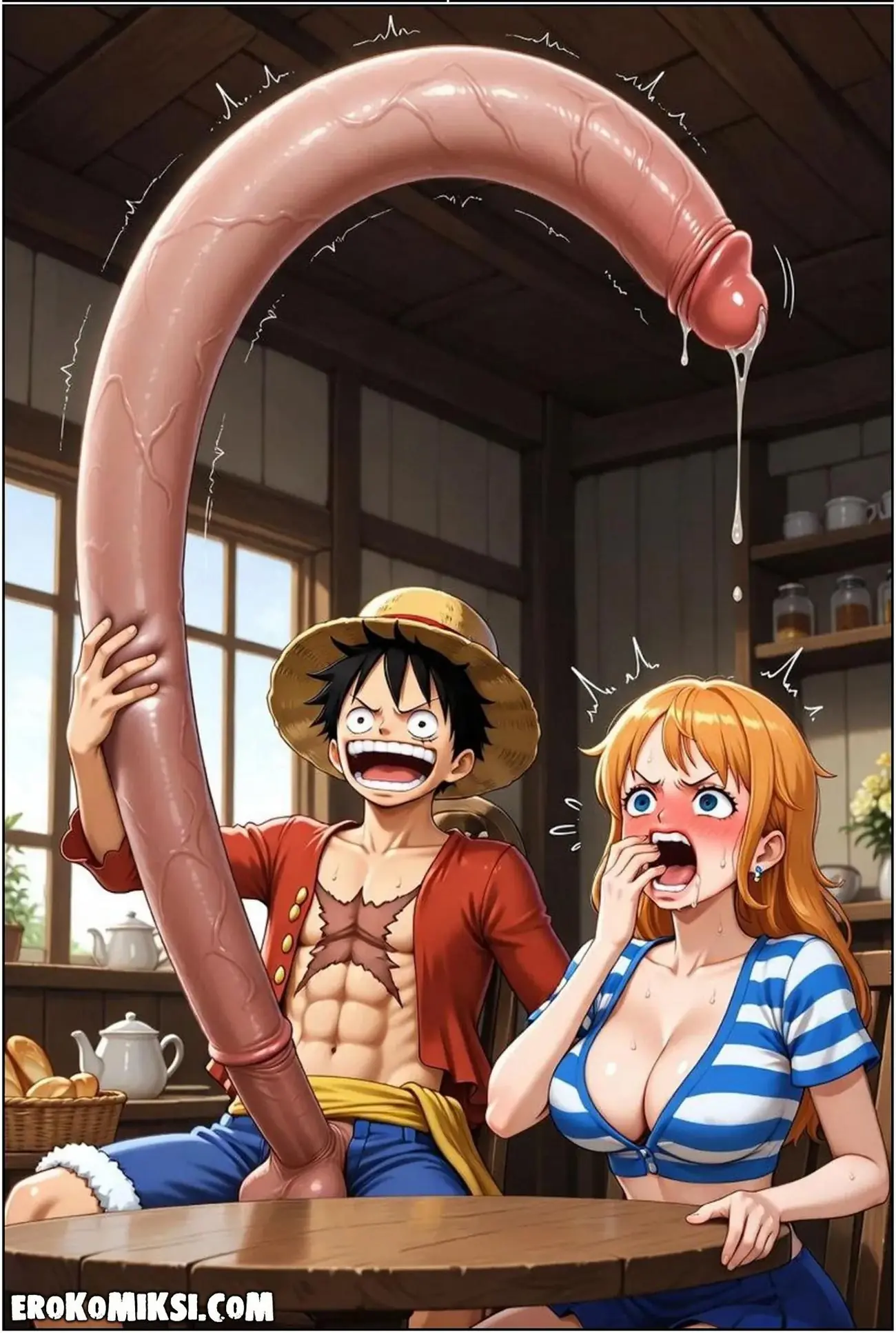 20-2 Порно комикс One Piece. Луффи – король гарема. Часть 1.