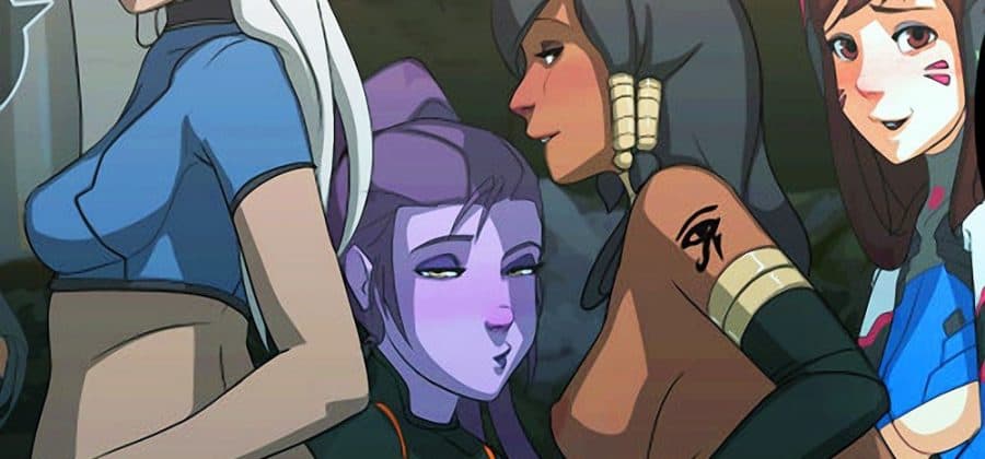 Порно комикс «Overwatch: Время девушек. Часть 6».