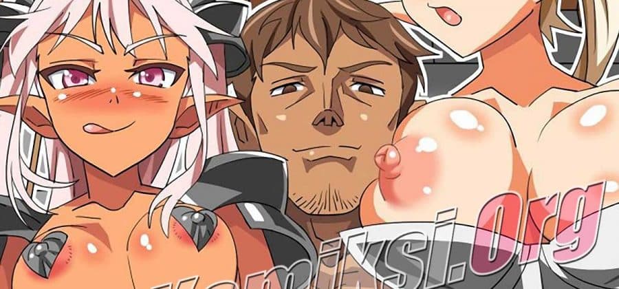 Порно комикс Гарем из похотливых рыцарей-эльфиек.