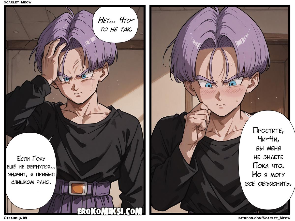 10-47 Порно комикс DragonBall Z. Неожиданный визит.