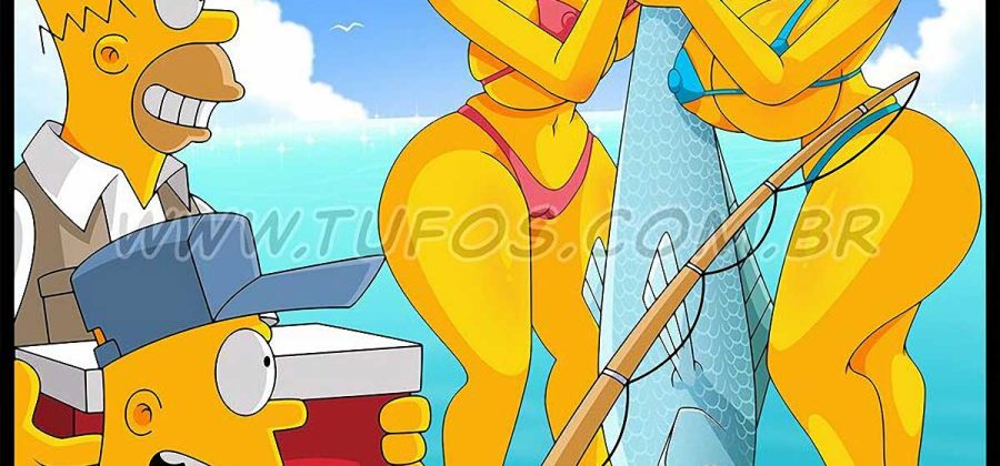 Порно комикс Симпсоны. Часть 30: Рыбалка с развратом.